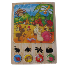 Juguetes de madera educativos Puzzle de madera (34705)